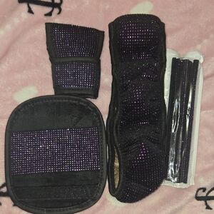 Black and Purple Equestrian Tack Set..